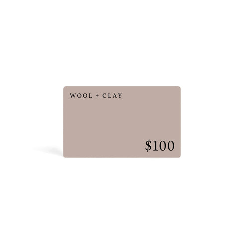 Wool+Clay Gift Card